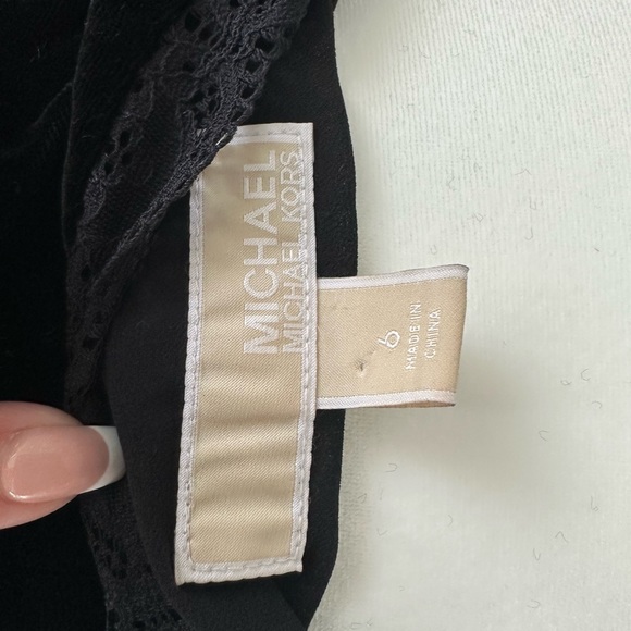 Michael Kors Black Velvet Top Adjustable Side Zip One Piece Pant Suit Worn Once - Picture 5 of 6